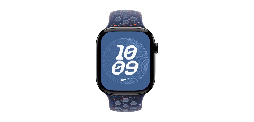 Apple Nike Sport Band Bande Bleu Aluminium, Fluoroélastomère
