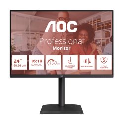 AOC E4 X24E4U Monitor PC 61 cm (24") 1920 x 1200 Pixel Full HD LED Nero