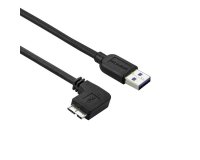 StarTech.com Câble Micro USB 3.0 slim - USB-A vers Micro-B à angle gauche de 1 m - M/M