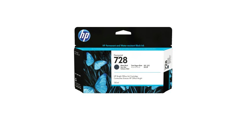HP Cartuccia inchiostro nero opaco DesignJet 728 130 ml