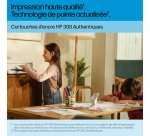 HP 308 Pack de 2 cartouches d’encre authentiques Noir cyan magenta jaune, pour imprimante jet d'encre