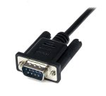 Cable 2m Módem Nulo Null Serie Serial DB9 Hembra a Macho - Negro