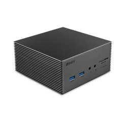 Lindy 43378 base para portátil y replicador de puertos Alámbrico USB 3.2 Gen 2 (3.1 Gen 2) Type-C Gris