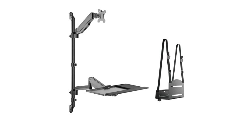 Equip Estación de trabajo mural con un solo monitor de 17"-32