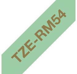 Brother TZE-RM54 label-making tape Gold on mint colour