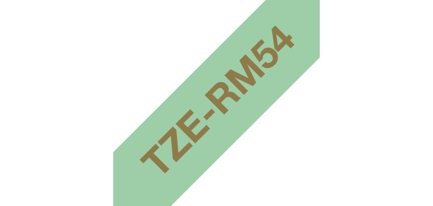 Brother TZE-RM54 label-making tape Gold on mint colour
