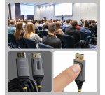 StarTech.com Câble Optique Actif Hybride (AOC) DisplayPort 1.4 de 10m, CMP Plenum, 8K 60Hz, 32,4 Gbps, Câble DisplayPort Actif