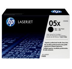 HP 05X - hoog rendement - zwart - origineel - LaserJet - tonercartridge (CE505X)