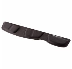 Repose-poignets fellowes health-v pour claviers ergonomique microban mousse à mémoire de forme coloris noir