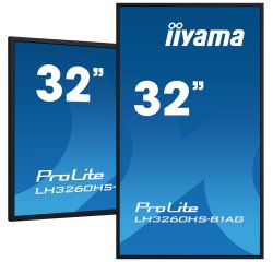 iiyama LH3260HS-B1AG Écran d'affichage dynamique Carte A numérique 80 cm (31.5") LED Wifi 500 cd/m² Full HD Noir Intégré dans le processeur Android 11 24/7