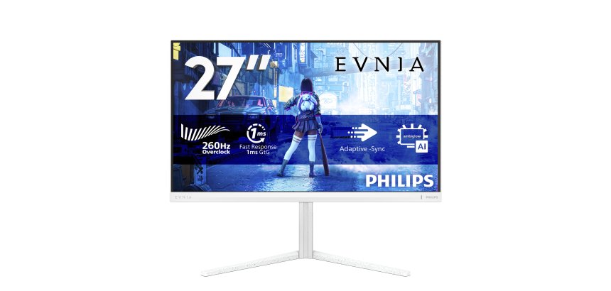 Philips Evnia 5000 27M2N5201P/00 écran plat de PC 68,6 cm (27") 1920 x 1080 pixels Full HD LCD Blanc