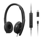 Lenovo 4XD1M39029 auricular y casco Auriculares Alámbrico Diadema USB Tipo C Negro