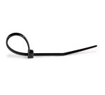 StarTech.com Lot de 1 000 Attaches de Câbles de 15cm - Largeur 3,6mm, Diamètre du Faisceau 39mm, Résistance à la Traction 18kg, Attaches en Nylon avec Extrémité Incurvée, Homologuées UL, Noires - TAA