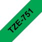 Cinta brother tze751 verde-negro 24mm longitud 8 mt