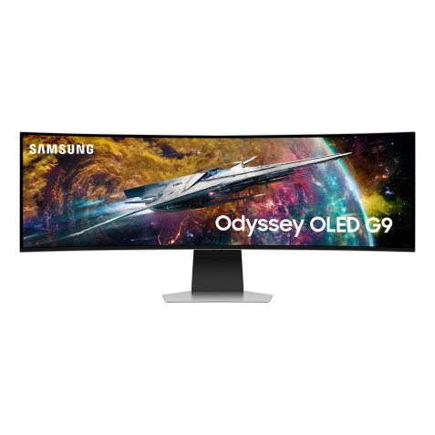 Samsung G95SC écran plat de PC 124,5 cm (49") 5120 x 1440 pixels Dual QHD OLED Argent