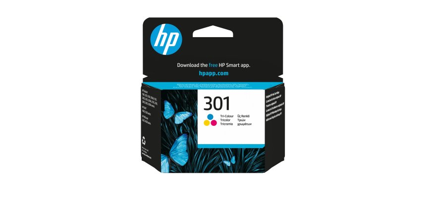 HP 301 cartouche d'encre trois couleurs authentique