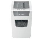 Destructeur leitz iq slim home office p4 coupe croisee  4x28mm detruit agrafes        trombones 30l 375x255x370mm