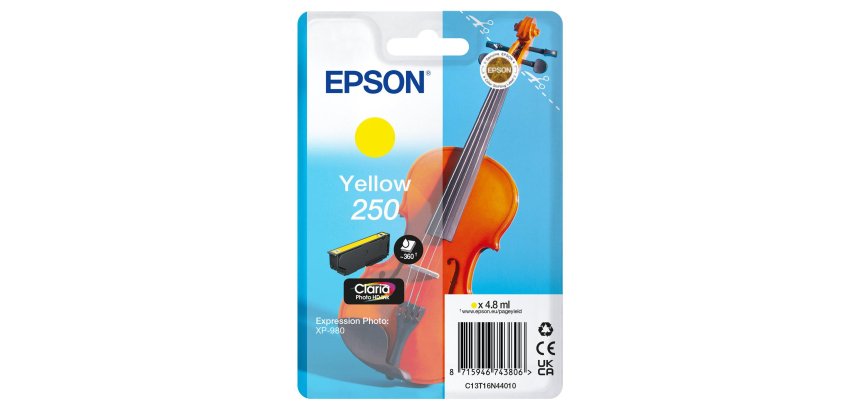 Epson 250 Violin Claria Photo HD cartouche d'encre 1 pièce(s) Original Jaune