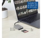 ACT USB-C kaartlezer voor SD en micro SD, SD 4.0 UHS-II