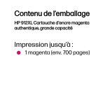 HP 912XL Cartouche d'encre magenta authentique, grande capacité
