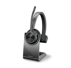 HP Poly Micro-casque monaural Poly Voyager 4310 UC + adaptateur USB-A BT700 + base de chargement