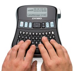 DYMO LabelManager 210D+ kit etichettatrice portatile | tastiera QWERTY | con custodia ed etichette D1 12 mm stampa nero su bianco