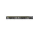 Zyxel GS2220-50HP-EU0101F commutateur réseau Géré L2 Gigabit Ethernet (10/100/1000) Connexion Ethernet, supportant l'alimentation via ce port (PoE) Noir