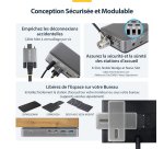 StarTech.com Station d'Accueil USB-C Triple Écrans 4K (2x 4K 60Hz, 1x 4K 30Hz), Alimentation 100W, 6 Ports USB (10 Gbps), Gigabit Ethernet, DisplayPort + HDMI, Station d'Accueil pour PC Windows Sans Pilote