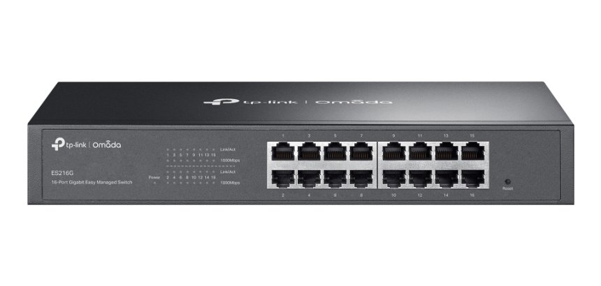 TP-Link Omada ES216G switch Gestionado L2 Gigabit Ethernet (10/100/1000) Negro