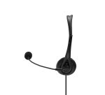 Lindy 42870 auricular y casco Auriculares Alámbrico Diadema Llamadas/Música USB tipo A Negro