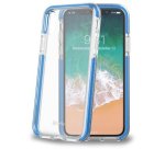 Celly HEXAGON900LB custodia per cellulare 14,7 cm (5.8") Cover a guscio Blu, Trasparente