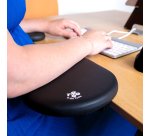 R-Go Tools Accoudoir R-Go split, accoudoir ergonomique en deux parties, réglable, symétrique, avec mousse souple, noir