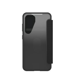 OtterBox React Series Folio pour Galaxy S25, Black Crystal (Clear/Black)