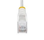 StarTech.com Cable de Red Ethernet CAT6 Delgado sin Enganches Blanco de 50cm - Cable RJ45 Snagless Slim 28AWG - Alambre de Cobre Puro - PoE 100W - con Alivios de Tensión - LSZH - Probado con Fluke