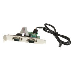 StarTech.com Adaptador Bracket de Placa Base Interna USB a 2 Puertos Serie - DB9 RS232