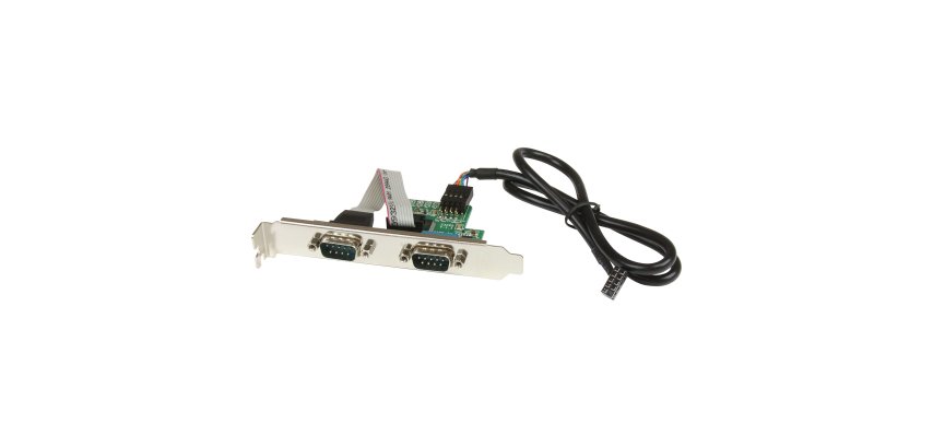 StarTech.com Adaptador Bracket de Placa Base Interna USB a 2 Puertos Serie - DB9 RS232