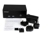 StarTech.com Switch Commutatore a 2 porte - KVM USB 2.0 a doppio VGA con Hub USB a 2 porte e 3,5mm audio