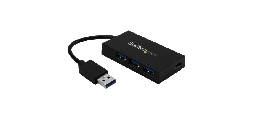 StarTech.com Hub USB 3.0 4 Ports - Hub USB Type-A avec 1x USB-C et 3x USB-A SuperSpeed - Alimentation par Bus USB - Hub Adaptateur USB 3.2 Gen 1 (5Gbps) - Hub USB Portable