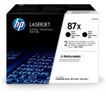 HP Paquete de 2 cartuchos de tóner negro Originales LaserJet 87X de alta capacidad