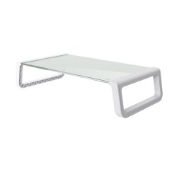 Trust 25351 support d'écran plat pour bureau Transparent, Blanc