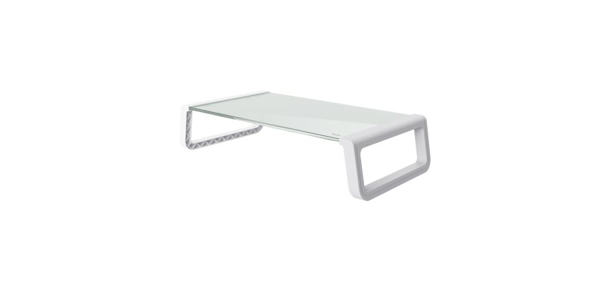 Trust 25351 support d'écran plat pour bureau Transparent, Blanc
