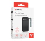 Verbatim Pocket SSD Sleutelhanger met kabelbevestiging - 128GB Zwart/Oranje