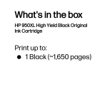 HP 950XL High Yield Black Original Ink Cartridge