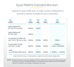 StarTech.com Universal USB4 & Thunderbolt 4 Docking Station, Quad Display on Windows, Dual Display on MacBook, HDMI DP Dock with 98W Laptop Charging
