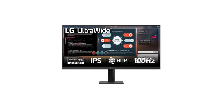 LG 29U511A-B flat PC screen 73.7 cm (29") 2560 x 1080 pixels WFHD LCD Black