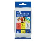 Brother TZe-31M3 - gelamineerde tape - 3 cassette(s) - Rol (1,2 cm x 8 m)