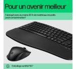 HP 680 CFT Dual-Mode KB/Mse Combo FR clavier Souris incluse Maison RF sans fil + Bluetooth Noir