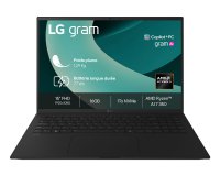 LG Gram 15Z80T Copilot+ PC AMD Ryzen AI 7 350 Ordinateur portable 39,6 cm (15.6") Full HD 16 Go LPDDR5x-SDRAM 1 To SSD Wi-Fi 6E (802.11ax) Windows 11 Pro Français Noir