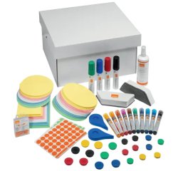 Kit d'accesoires tableau blanc esselte 10marqueurs     10aimants 32mm 2effaceurs     1spray nettoyage 2rubans