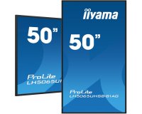 iiyama LH5065UHSB-B1AG Écran d'affichage dynamique Écran plat de signalisation numérique 125,7 cm (49.5") LCD Wifi 800 cd/m² 4K Ultra HD Noir Intégré dans le processeur Android 11 24/7